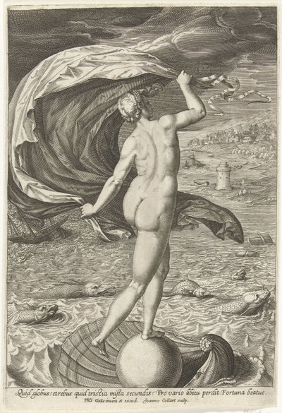 Fortuin (Fortuna) av Jan Collaert (II)