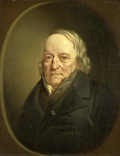 Porträtt av Johannes Kinker, poet och filosof, professor i Liège av Jan Cornelis van Rossum