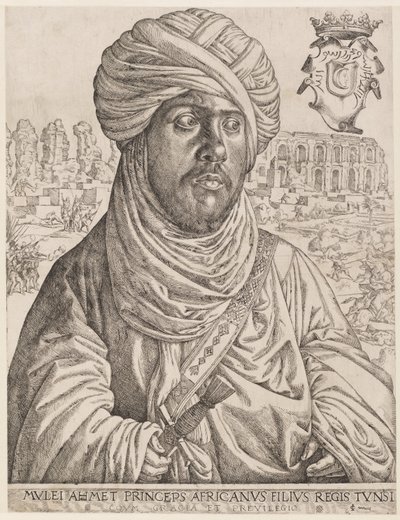 Porträtt av Muley Ahmed av Jan Cornelisz Vermeyen