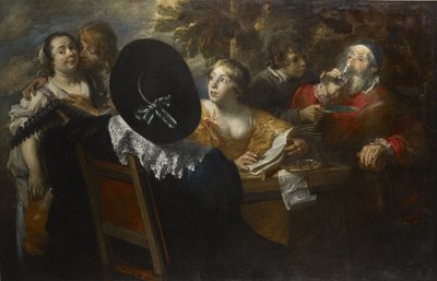Det glada sällskapet The Five Senses, mitten av 1600-talet.. av Jan Cossiers