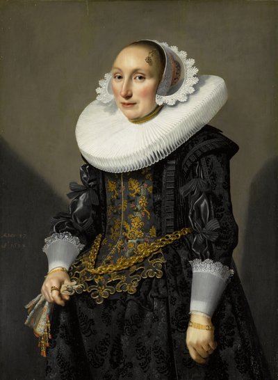 Porträtt av Adriana van der Aam av Jan Damen Cool