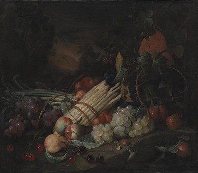 Stilleben med sparris av Jan Davidsz de Heem