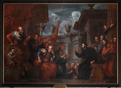 Saint Francis Xavier i tvist med kejsaren av Japan av Jan Erasmus Quellinus