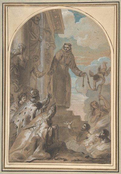 The Distribution of the Franciscan Cords, 1667. av Jan Erasmus Quellinus