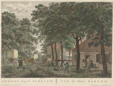Ansikte utanför Haarlem Gezigt buyten Harlem / vue de Hors Harlem (titel på objekt) av Jan Evert Grave