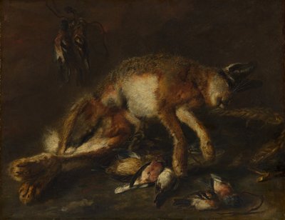 En hare och fåglar. av Jan Fyt