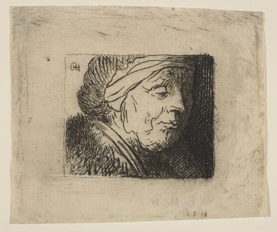 Chef för en gammal kvinna, 1620-40. av Jan Georg van Vliet