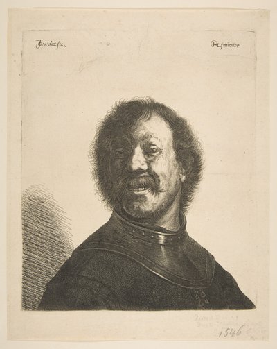 Skrattande man i en klyfta, 1620-40. av Jan Georg van Vliet