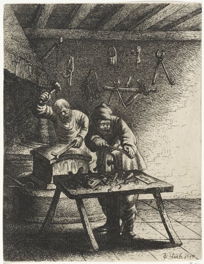 Låssmeder Yrken (serietitel) av Jan Gillisz. van Vliet