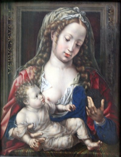 Tyska: Maria mit dem Kind Maria med Kristusbarnet av Jan Gossaert