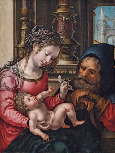 Den heliga familjen av Jan Gossaert