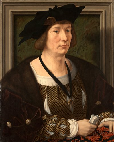 Porträtt av Hendrik III, greve av Nassau-Breda  av Jan Gossaert
