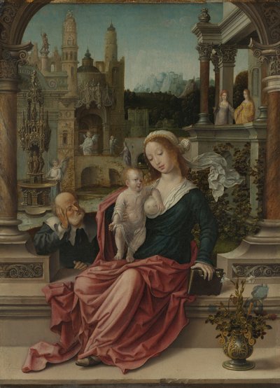 Den heliga familjen av Jan Gossaert