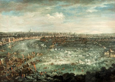 "Themsen under den stora frosten 1739" av Jan Griffier II