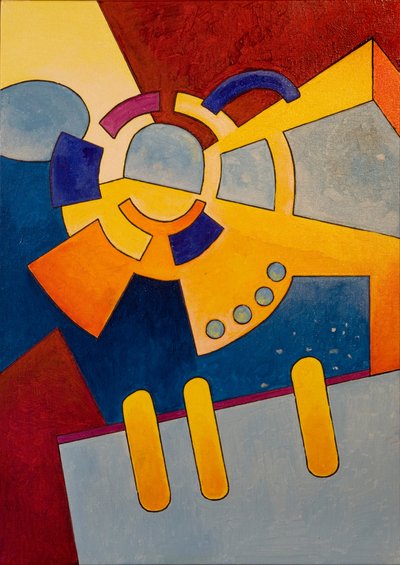 A Time-Window has flung open, 2007 (olja på duk) av Jan Groneberg