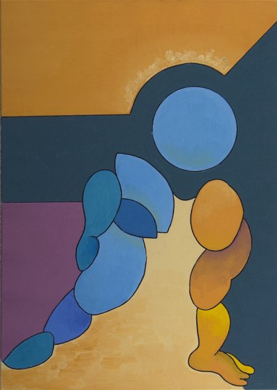 Adoration, 2008 (olja på duk) av Jan Groneberg