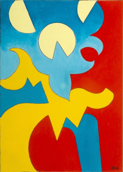 Blå-gul-röd, 2009 (olja på duk) av Jan Groneberg
