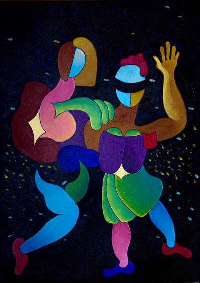 Carnival, 2007 (olja på duk) av Jan Groneberg