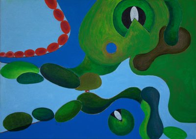 Red Beads, 2009 (olja på duk) av Jan Groneberg
