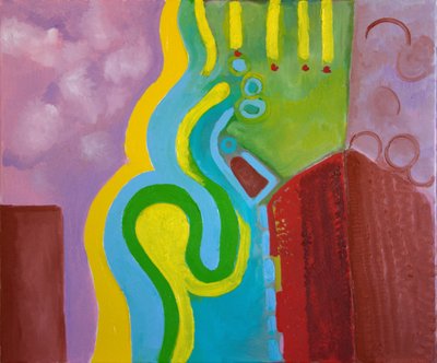 Tenderness of a Lightning, 2009 (olja på duk) av Jan Groneberg