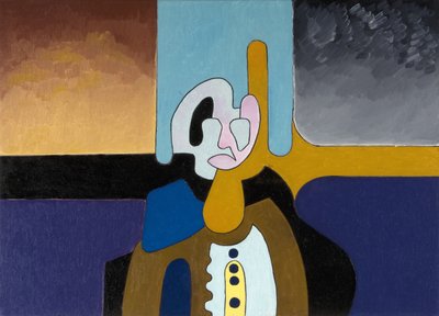 Den äldre fysikern förstår inte världen längre, 2008 (olja på duk) av Jan Groneberg