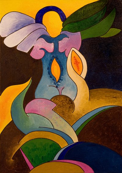 Oidentifierat, lågtflygande objekt, 2007 (olja på duk) av Jan Groneberg
