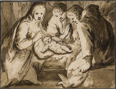 Herdarnas tillbedjan av Jan Harmensz. Muller