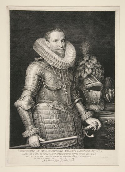 Ambrosius, markis av Spinola (1569-1630) av Jan Harmensz. Muller