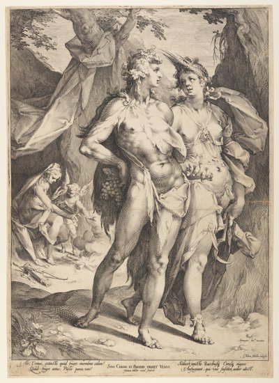 Bacchus och Ceres lämnar Venus (Sine Cerere et Baccho Friget Venus) av Jan Harmensz. Muller