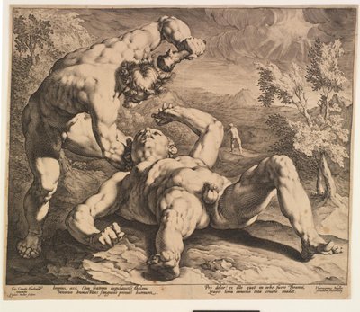 Kain dödar Abel av Jan Harmensz. Muller