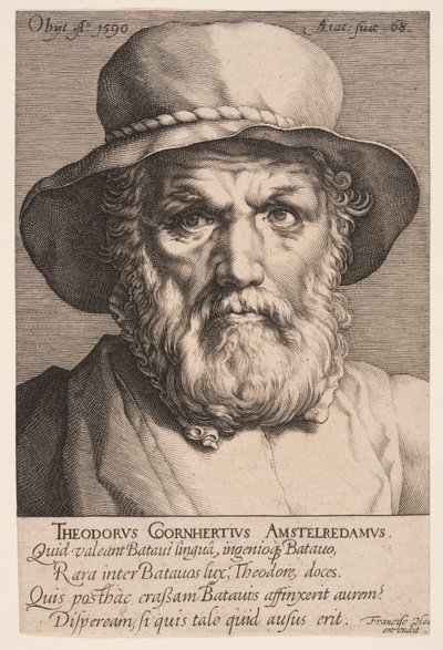 Dirck Volkertsz. Coornhert av Jan Harmensz. Muller
