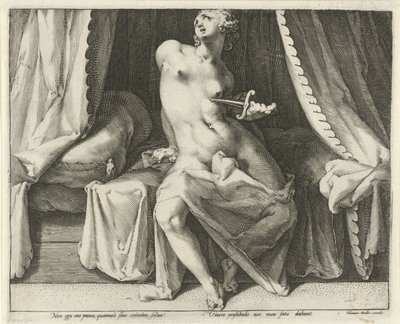 Lucretias död av Jan Harmensz. Muller