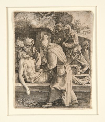 Entombment, från The Passion av Jan Harmensz. Muller