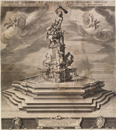 Herkulesfontänen i Augsburg av Jan Harmensz. Muller
