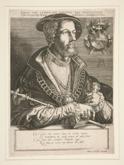 Jan Beuckelszoon (Jan van Leyden) av Jan Harmensz. Muller