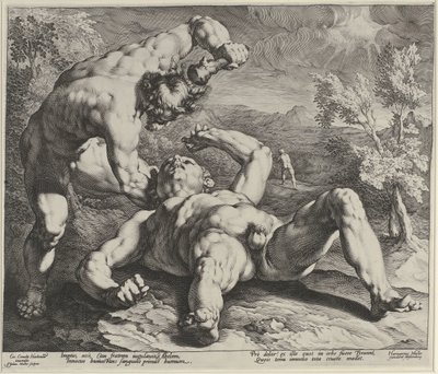 Kain dödar Abel av Jan Harmensz. Muller