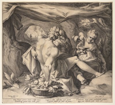 Lot och hans döttrar av Jan Harmensz. Muller