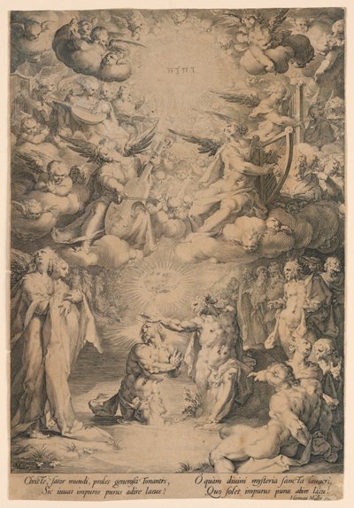 Johannes döper Kristus av Jan Harmensz Muller