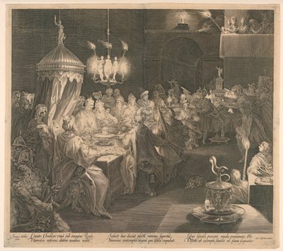 Belsassars bankett av Jan Harmensz Muller