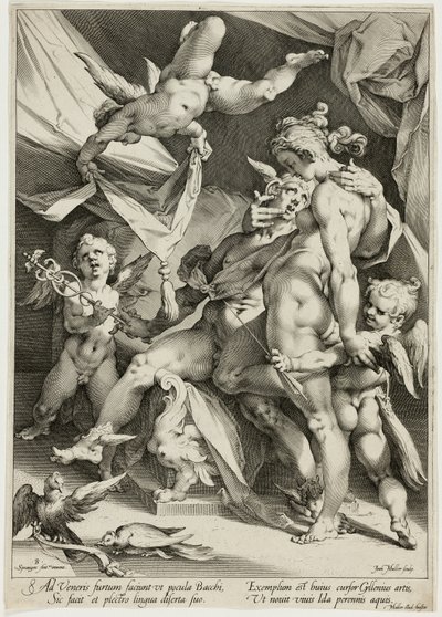Venus och Merkurius av Jan Harmensz. Muller