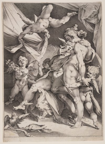 Venus och Merkurius av Jan Harmensz. Muller