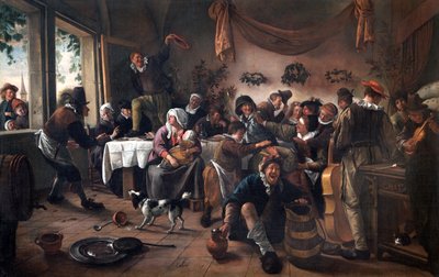 En bröllopsfest av Jan Havicksz. Steen