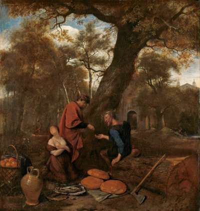 Erysichthon säljer sin dotter Mestra av Jan Havicksz. Steen