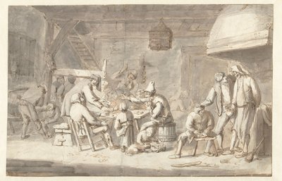 Värdshusscen med kortspelare av Jan Havicksz. Steen