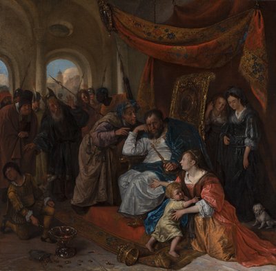 Moses och Faraos krona, ca 1670 av Jan Havicksz. Steen