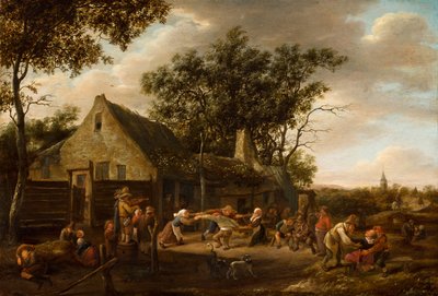 Bönder som dansar på ett värdshus, ca 1646-8 av Jan Havicksz. Steen