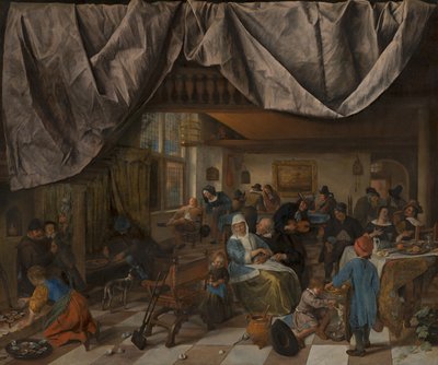 Människans liv, ca. 1665 av Jan Havicksz. Steen