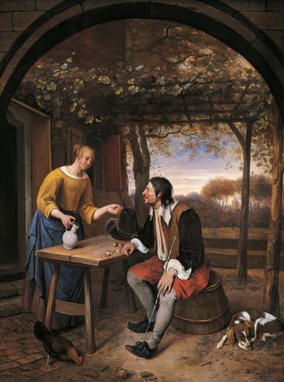 Resenärens vila, av Jan Steen (1626-1679) av Jan Havicksz. Steen