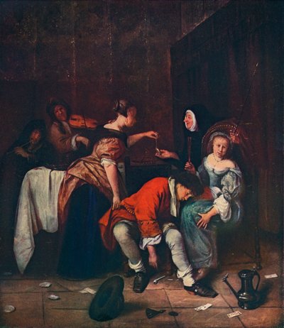 Dåligt sällskap, c1665 av Jan Havickszoon Steen
