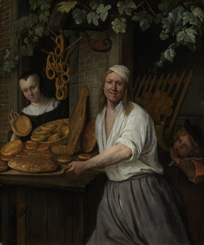 Bakker Arent Oostwaard och hans hustru Catharina Keizerswaard, 1658 av Jan Havickszoon Steen